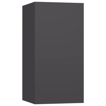 Mobili TV 2 pz Grigi 30,5x30x60 cm in Legno Multistrato