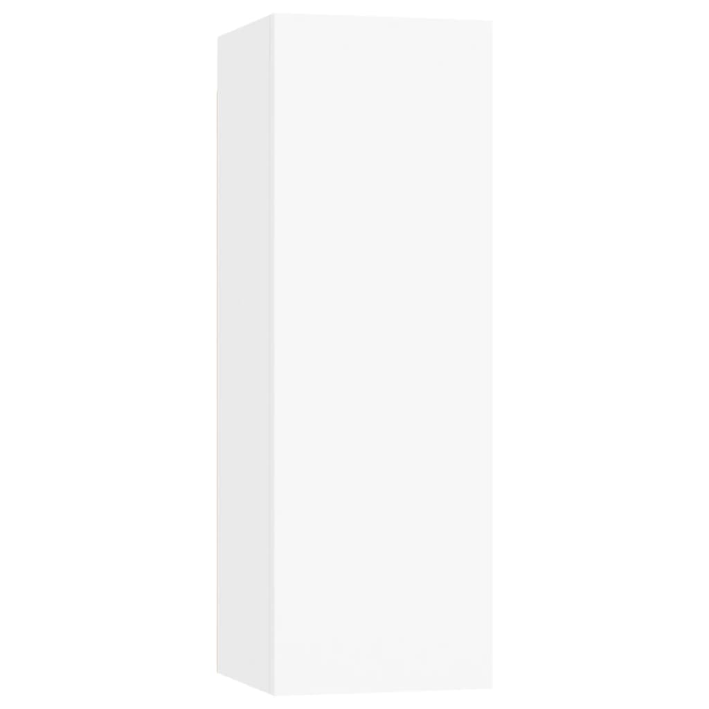 Mobile Porta TV Bianco 30,5x30x90 cm in Legno Multistrato