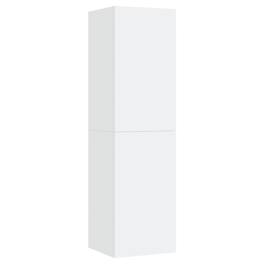 Mobile Porta TV Bianco 30,5x30x110 cm in Legno Multistrato