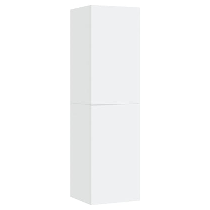 Mobile Porta TV Bianco 30,5x30x110 cm in Legno Multistrato