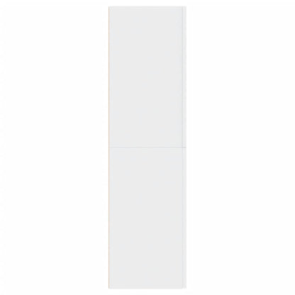 Mobile Porta TV Bianco 30,5x30x110 cm in Legno Multistrato