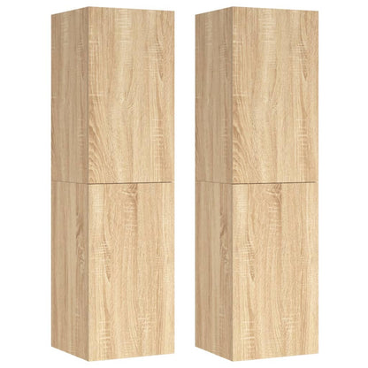 Mobili TV 2pz Rovere Sonoma 30,5x30x110 cm Legno Multistrato