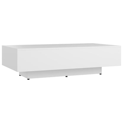 Tavolino da Salotto Bianco 100x49,5x31 cm in Legno Multistrato