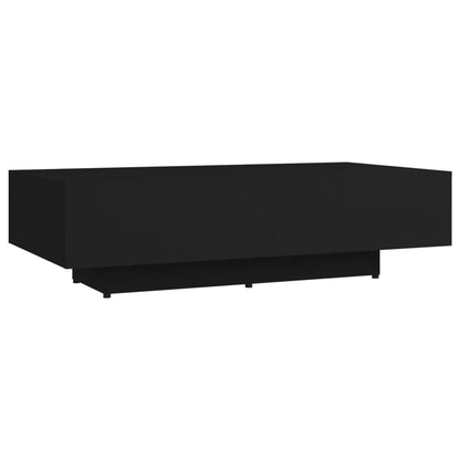 Tavolino da Salotto Nero 100x49,5x31 cm in Legno Multistrato