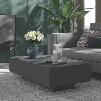 Tavolino da Salotto Grigio 100x49,5x31 cm in Legno Multistrato
