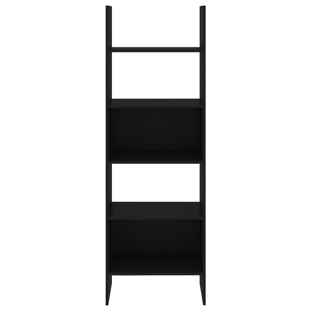 Libreria Nera 60x35x180 cm in Legno Multistrato