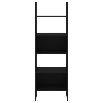 Libreria Nera 60x35x180 cm in Legno Multistrato