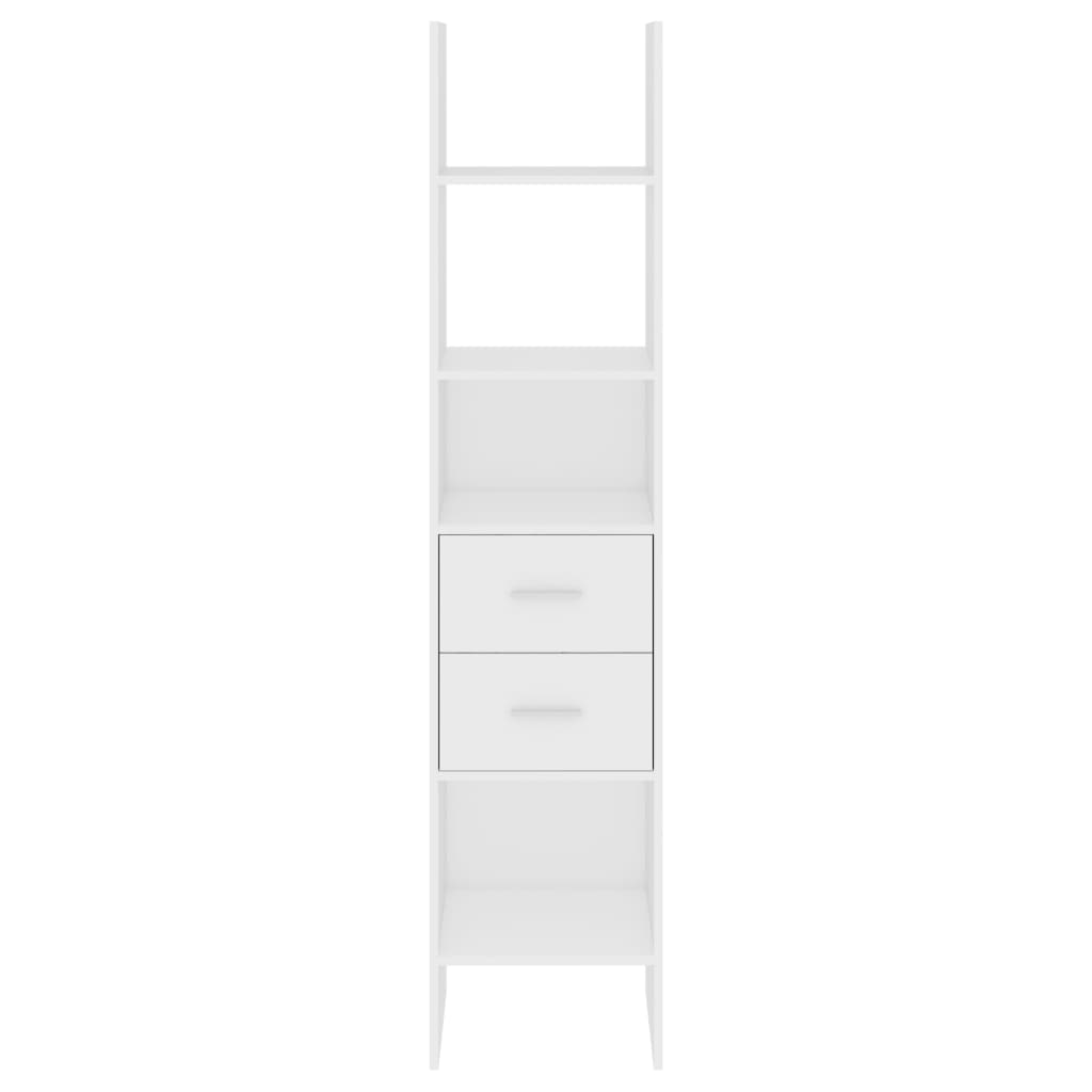Libreria Bianca 40x35x180 cm in Legno Multistrato