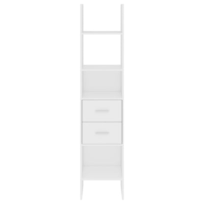 Libreria Bianca 40x35x180 cm in Legno Multistrato