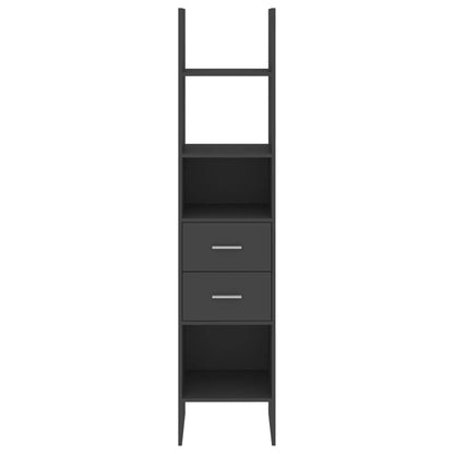 Libreria Grigia 40x35x180 cm in Legno Multistrato