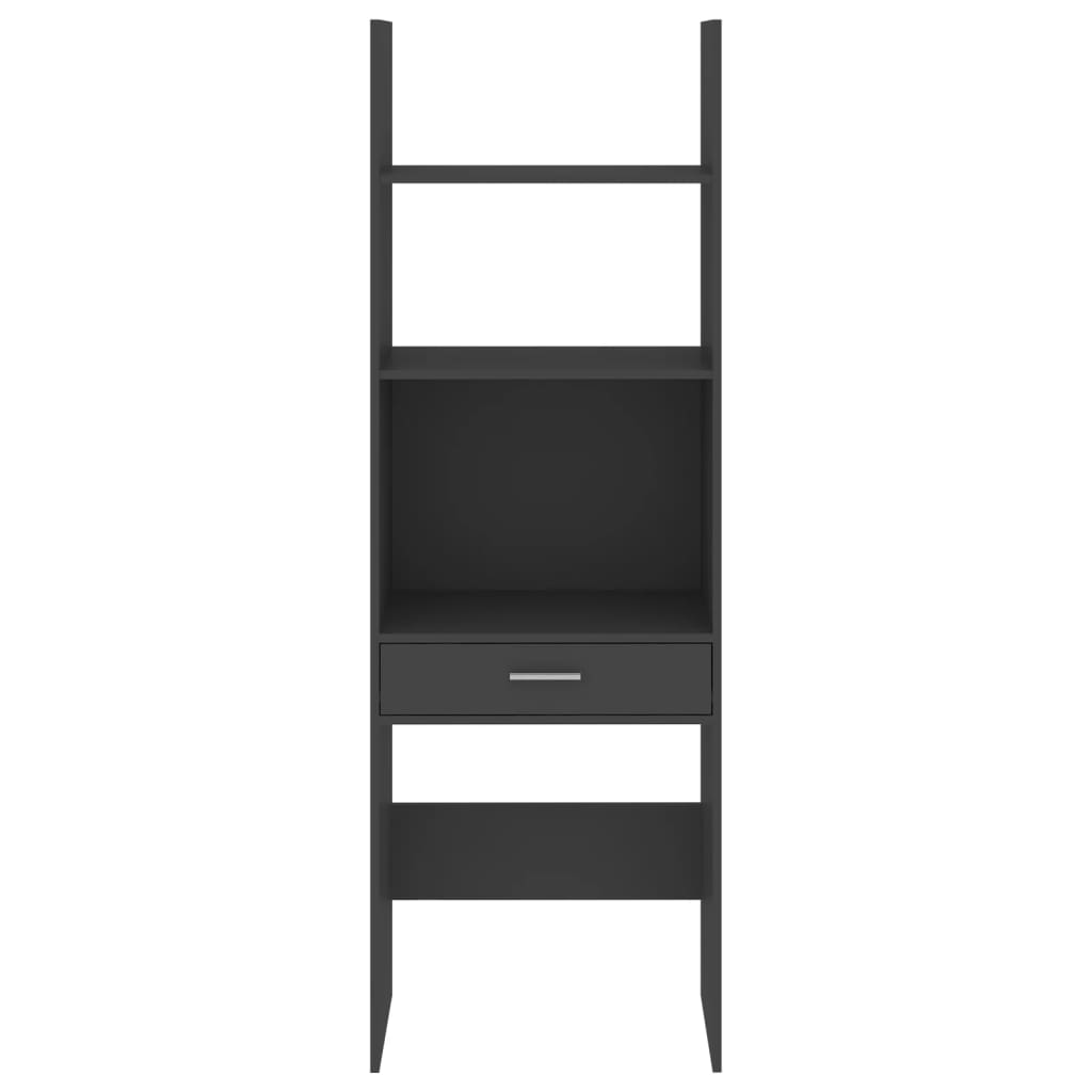 Libreria Grigia 60x35x180 cm in Legno Multistrato
