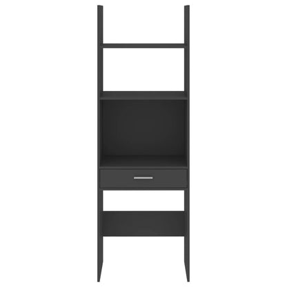 Libreria Grigia 60x35x180 cm in Legno Multistrato
