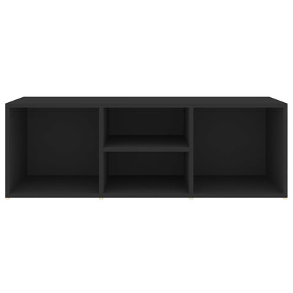 Panca Porta Scarpe Nera 105x35x35 cm in Legno Multistrato