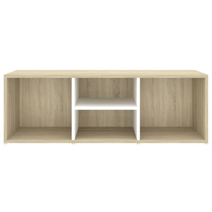 Panca Porta Scarpe Bianca Rovere Sonoma 105x35x35cm Multistrato
