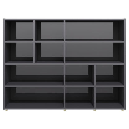 Credenza Grigio Lucido 97x32x72 cm in Legno Multistrato
