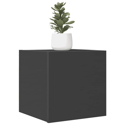 Mobili Porta TV a Parete 4pz Grigi 30,5x30x30 cm