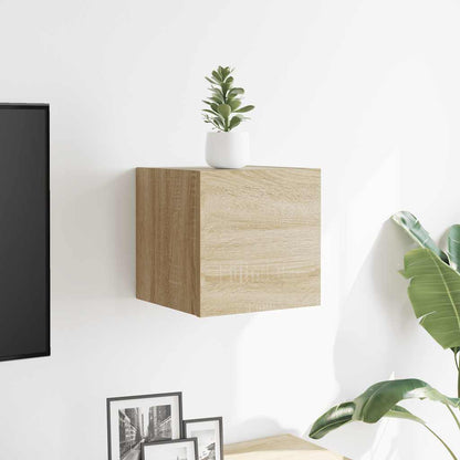 Mobile Porta TV a Parete Rovere Sonoma 30,5x30x30 cm