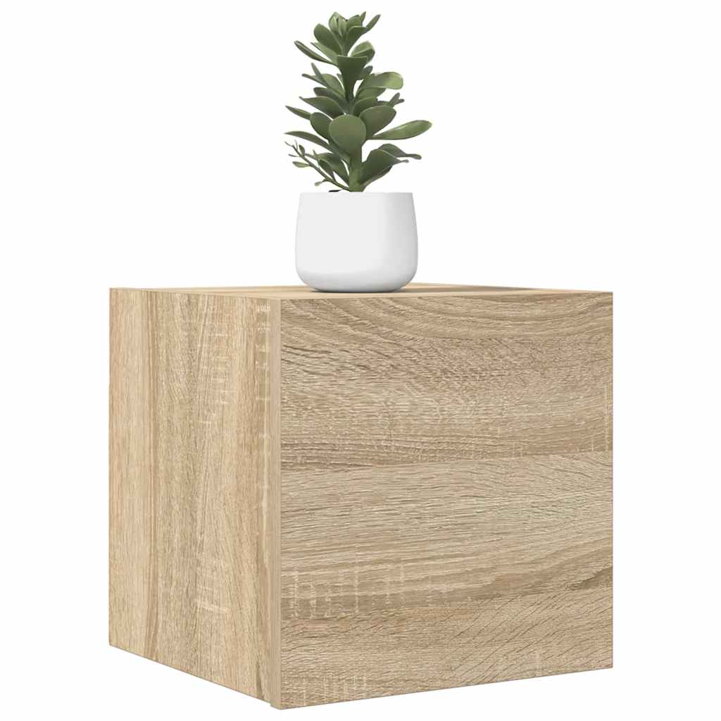 Mobile Porta TV a Parete Rovere Sonoma 30,5x30x30 cm