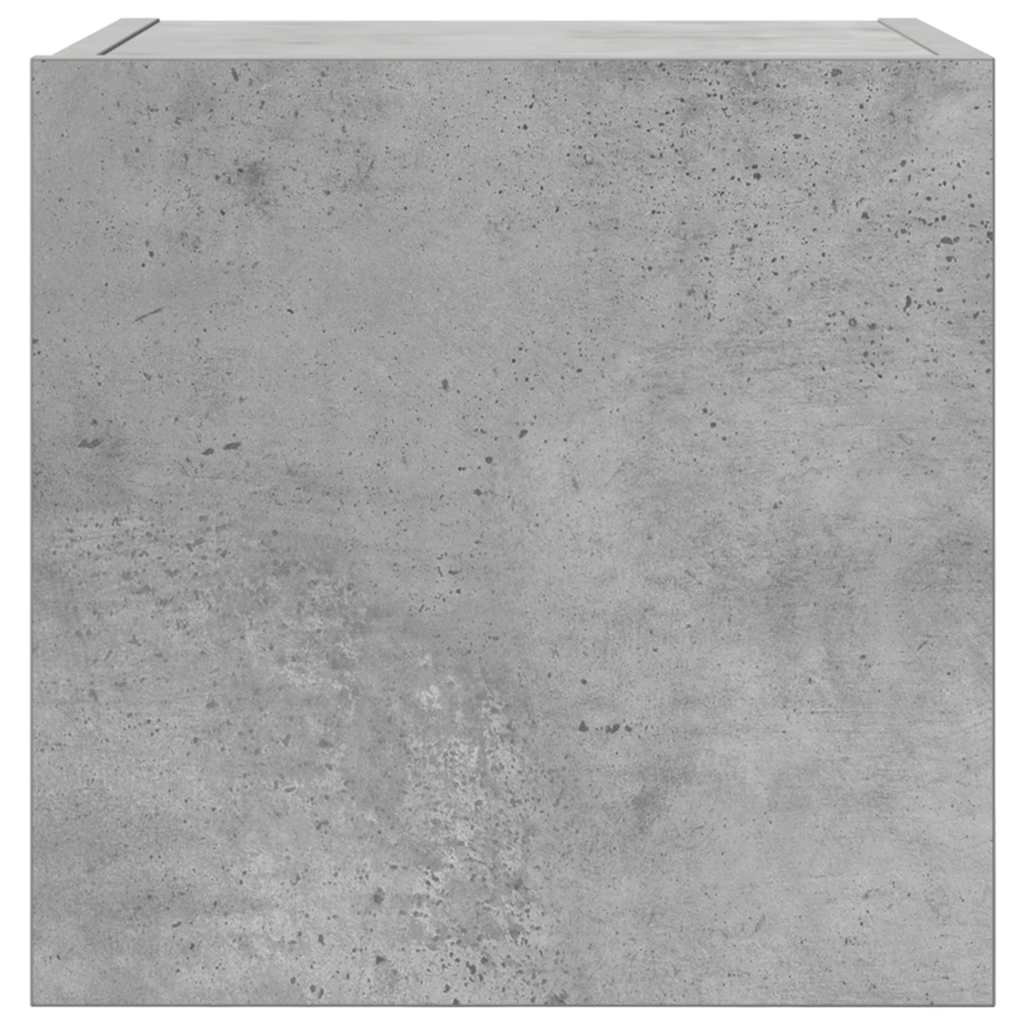 Mobile Porta TV a Parete Grigio Cemento 30,5x30x30 cm