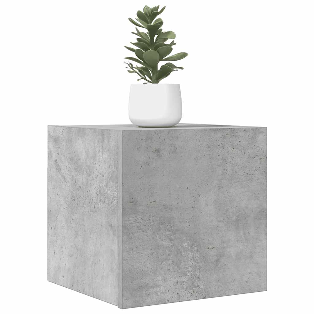 Mobili Porta TV a Parete 2pz Grigio Cemento 30,5x30x30 cm