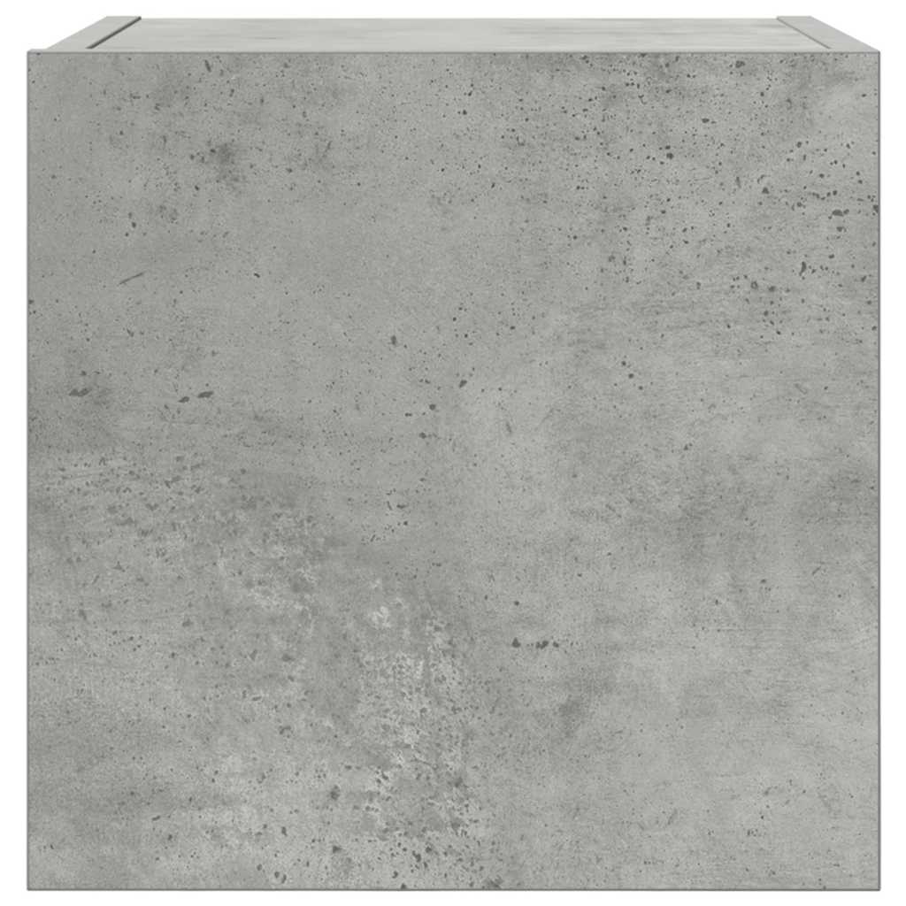 Mobili Porta TV a Parete 4pz Grigio Cemento 30,5x30x30 cm
