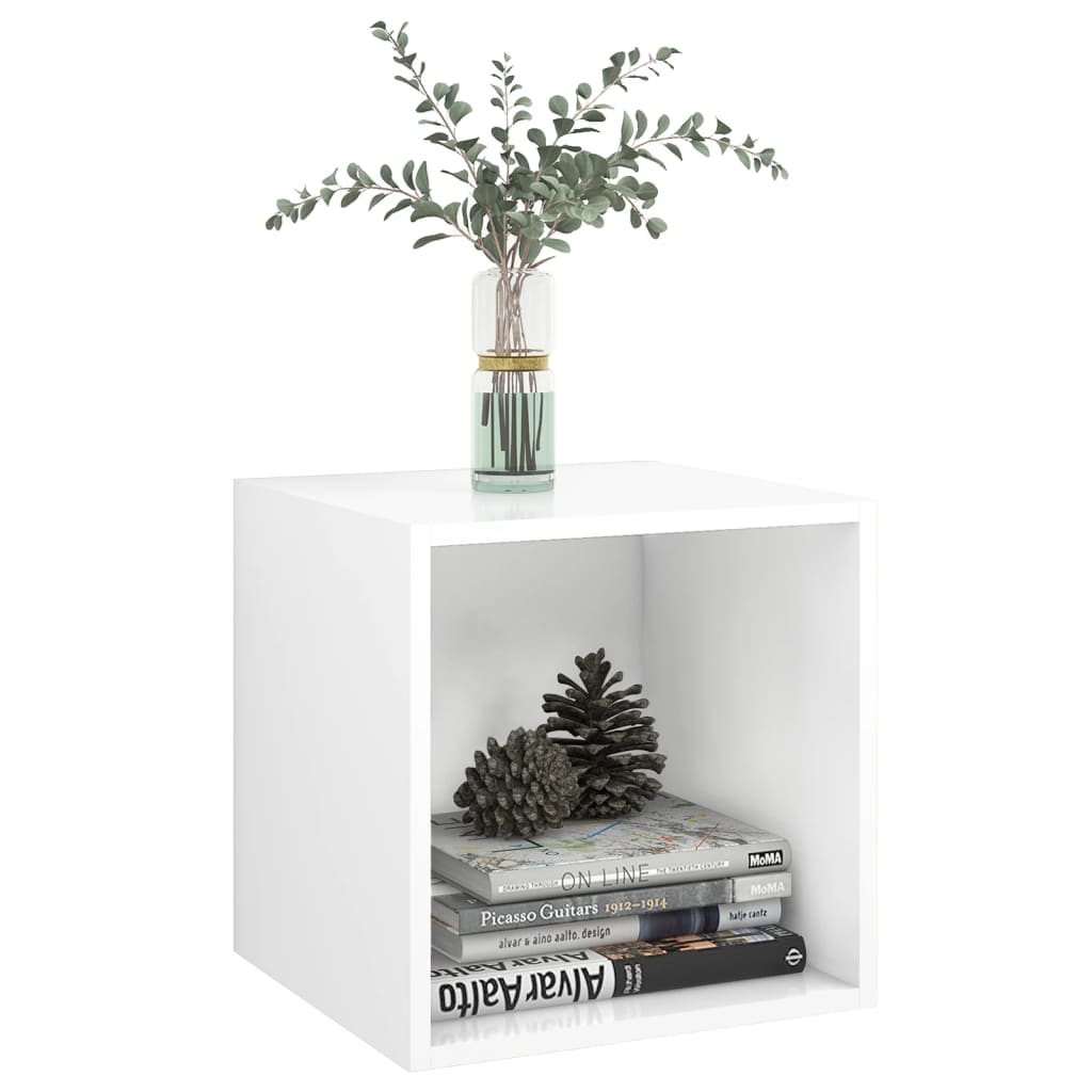 Mobili a Muro 2pz Bianchi 37x37x37 cm in Legno Multistrato