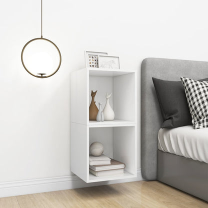 Mobili a Muro 2pz Bianchi 37x37x37 cm in Legno Multistrato