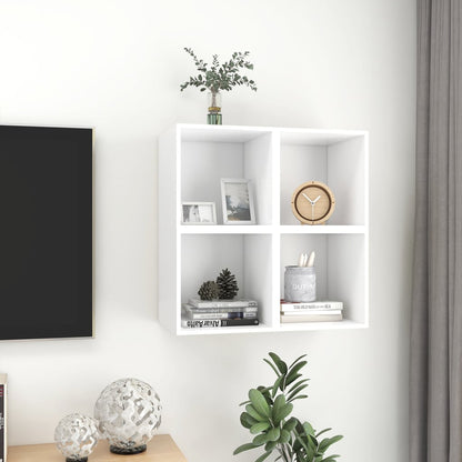 Mobili a Muro 4pz Bianchi 37x37x37 cm in Legno Multistrato