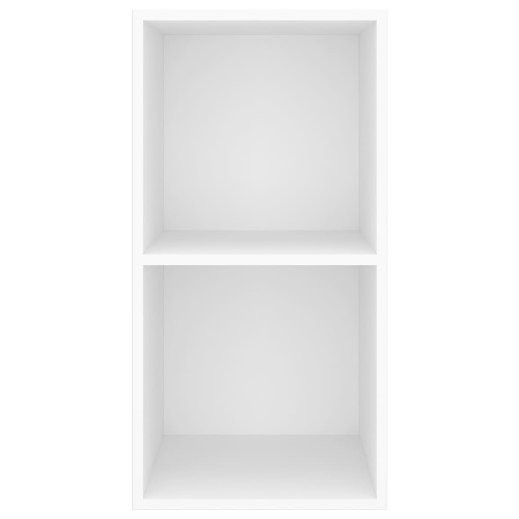 Armadietto TV da Parete Bianco 37x37x72 cm in Legno Multistrato