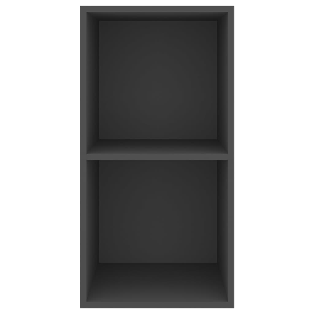 Mobile TV da Parete Grigio 37x37x72 cm in Legno Multistrato