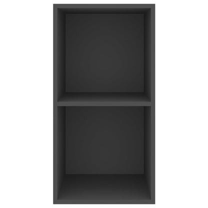Mobile TV da Parete Grigio 37x37x72 cm in Legno Multistrato