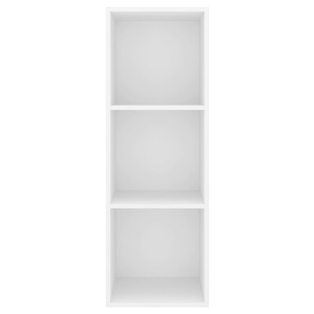 Mobile TV da Parete Bianco 37x37x107 cm in Legno Multistrato
