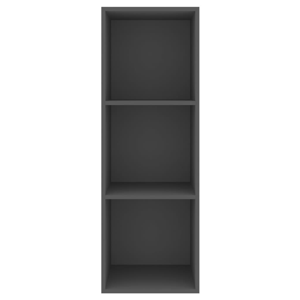 Mobile TV da Parete Grigio 37x37x107 cm in Legno Multistrato