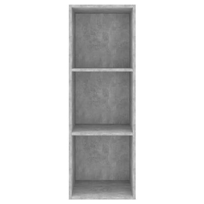 Mobile TV a Parete Grigio Cemento 37x37x107cm Legno Multistrato