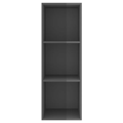 Mobile TV da Parete Grigio Lucido 37x37x107cm Legno Multistrato