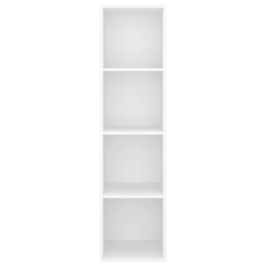 Mobile TV da Parete Bianco 37x37x142,5 cm in Legno Multistrato