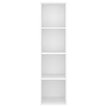 Mobile TV da Parete Bianco 37x37x142,5 cm in Legno Multistrato