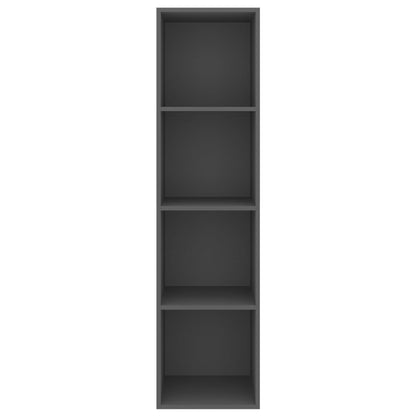 Mobile TV da Parete Grigio 37x37x142,5 cm in Legno Multistrato