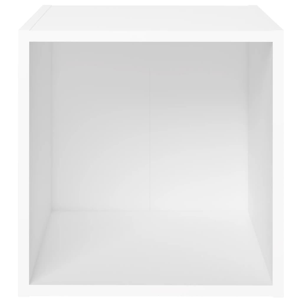 Mobile Porta TV Bianco 37x35x37 cm in Legno Multistrato