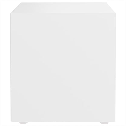 Mobile Porta TV Bianco 37x35x37 cm in Legno Multistrato