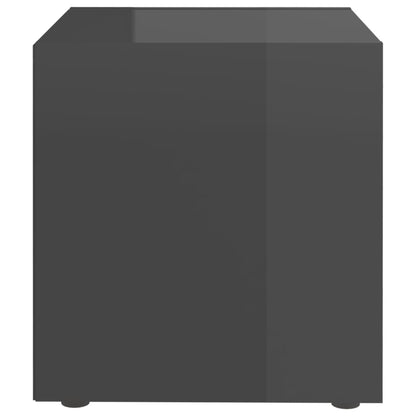 Mobile Porta TV Grigio Lucido 37x35x37 cm in Legno Multistrato