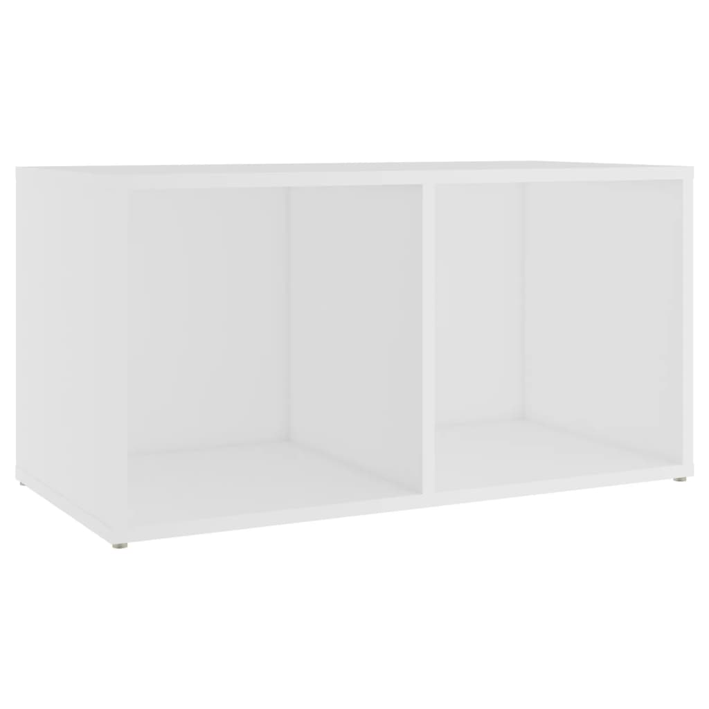 Mobile Porta TV Bianco 72x35x36,5 cm in Legno Multistrato