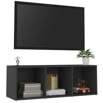 Mobile Porta TV Grigio 107x35x37 cm in Legno Multistrato