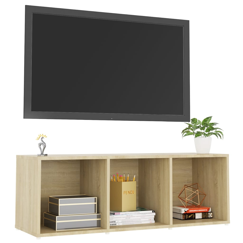 Mobile Porta TV Rovere Sonoma 107x35x37 cm in Legno Multistrato