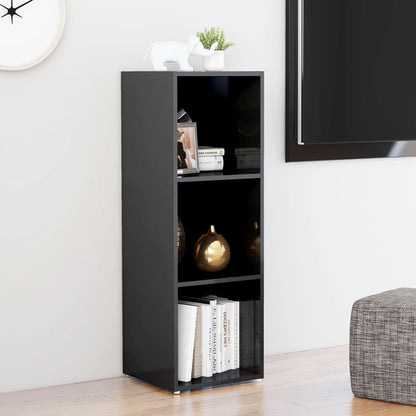 Mobile Porta TV Grigio Lucido 107x35x37 cm in Legno Multistrato