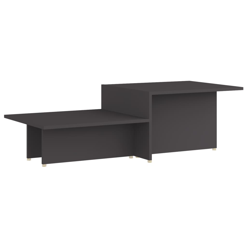 Tavolino da Salotto Grigio 111,5x50x33 cm in Legno Multistrato