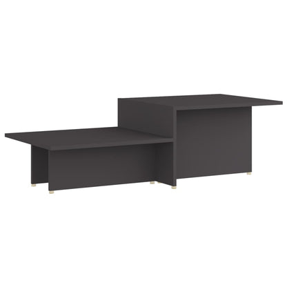 Tavolino da Salotto Grigio 111,5x50x33 cm in Legno Multistrato