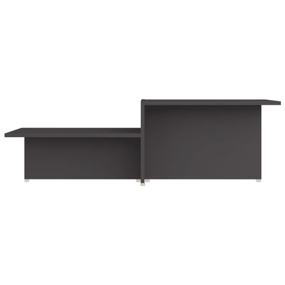 Tavolino da Salotto Grigio 111,5x50x33 cm in Legno Multistrato