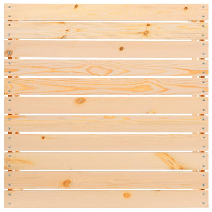 Poggiapiedi da Giardino 70x70x30 cm in Legno Massello di Pino