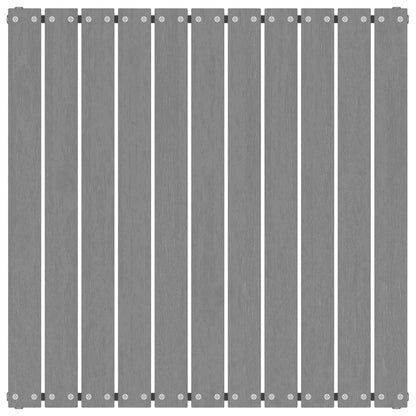 Poggiapiedi da Giardino 70x70x30 cm Grigio in Legno di Pino